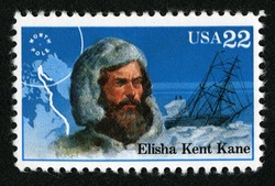 Elisha Kent Kane United States Postage Stamp | Arctic Explorers