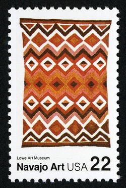 Navajo Blanket C United States Postage Stamp | Navajo Art