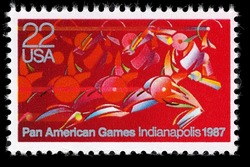 Pan American Games - Indianapolis United States Postage Stamp