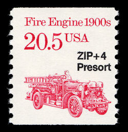 Fire Engine - 1900s United States Postage Stamp | Transportation
