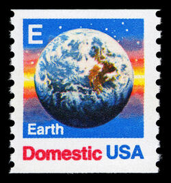 Earth - E Rate - Horizontal Imperforate United States Postage Stamp