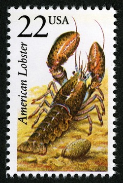 American Lobster United States Postage Stamp | North American Wildlife