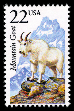 Mountain Goat United States Postage Stamp | North American Wildlife