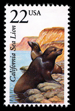 California Sea Lion United States Postage Stamp | North American Wildlife