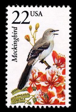 Mockingbird United States Postage Stamp | North American Wildlife