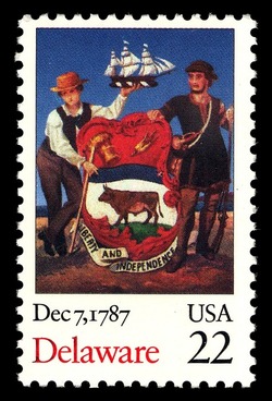 Delaware United States Postage Stamp | Statehood Bicentenary