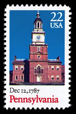 Pennsylvania United States Postage Stamp | Statehood Bicentenary