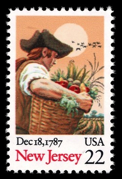 New Jersey United States Postage Stamp | Statehood Bicentenary