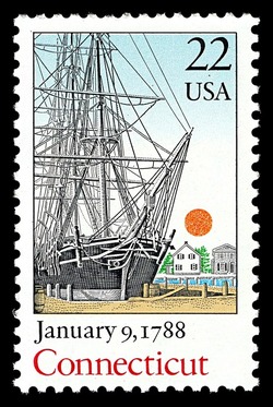 Connecticut United States Postage Stamp | Statehood Bicentenary