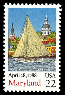 Maryland Statehood United States Postage Stamp | Statehood Bicentenary