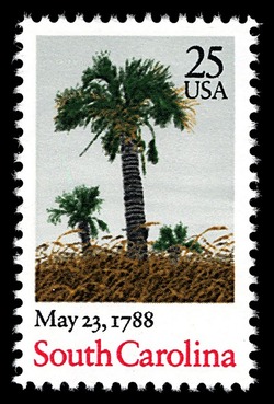 South Carolina Statehood United States Postage Stamp | Statehood Bicentenary