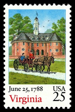 Virginia United States Postage Stamp | Statehood Bicentenary