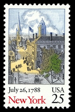 New York United States Postage Stamp | Statehood Bicentenary