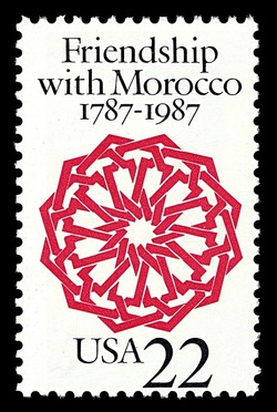Friendship With Morocco United States Postage Stamp