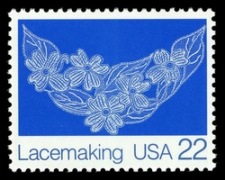 Dogwood Blossoms United States Postage Stamp | Lacemaking