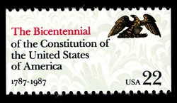 The Bicentennial United States Postage Stamp | Drafting of the Constitution of the USA