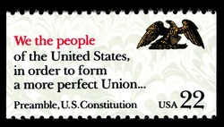We The People United States Postage Stamp | Drafting of the Constitution of the USA