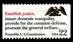 Establish Justice United States Postage Stamp | Drafting of the Constitution of the USA