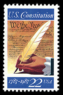 Signing of the US Constitution United States Postage Stamp