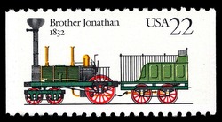 Brother Jonathan United States Postage Stamp | Steam Locomotives
