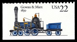 Gowan and Marx United States Postage Stamp | Steam Locomotives