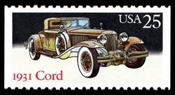 1931 Cord United States Postage Stamp | Classic Cars
