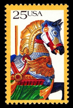 Horse United States Postage Stamp | Carousel Animals