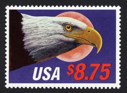 Eagle and Moon - Express Mail United States Postage Stamp
