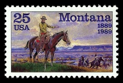 Montana Statehood United States Postage Stamp