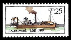 Experiment - 1788-1790 United States Postage Stamp | Steamboats