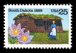 South Dakota Statehood United States Postage Stamp