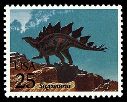 Stegosaurus United States Postage Stamp | Prehistoric Animals