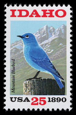 Idaho Statehood - Mountain Bluebird United States Postage Stamp