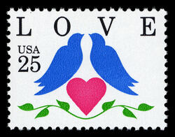 Love - Birds and Heart United States Postage Stamp | Love