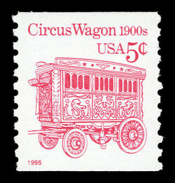 Circus Wagon - 1900s United States Postage Stamp | Transportation
