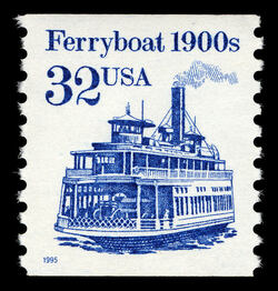 Ferryboat - 1900s United States Postage Stamp | Transportation