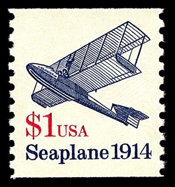 Seaplane - 1914 United States Postage Stamp | Transportation
