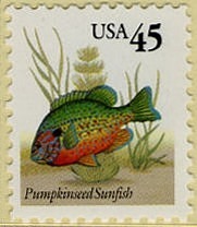 Pumpkinseed Sunfish United States Postage Stamp