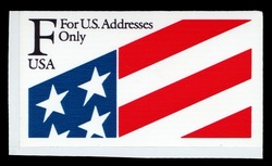 Plastic Flag - F Rate United States Postage Stamp