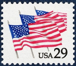 Flags on Parade United States Postage Stamp