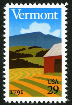 Vermont United States Postage Stamp