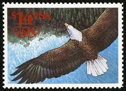 Flying Eagle - International Express Mail United States Postage Stamp