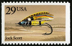 Jock Scott United States Postage Stamp | Fishing Flies