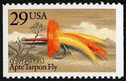 Apte Tarpon Fly United States Postage Stamp | Fishing Flies