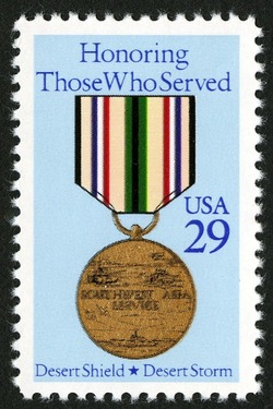 Desert Shield and Desert Storm Medal United States Postage Stamp