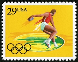 Discus United States Postage Stamp | Summer Olympics - 92