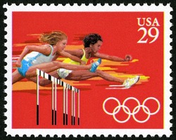 Hurdles United States Postage Stamp | Summer Olympics - 92
