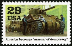 Arsenal of Democracy United States Postage Stamp | World War II