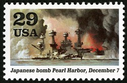Japanese Bomb Pearl Harbor United States Postage Stamp | World War II
