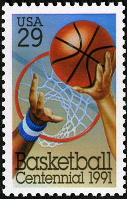 Basketball Centennial United States Postage Stamp